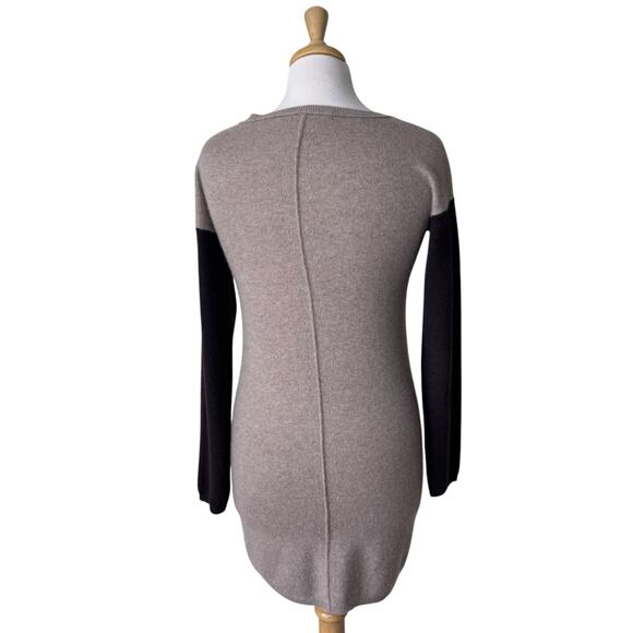 360 CASHMERE 100% Cashmere Colorblock Sweater Dress Style 18184 XS - Picture 2 of 9